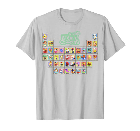 Animal Crossing: New Horizons Periodic Table Of Villagers T-Shirt