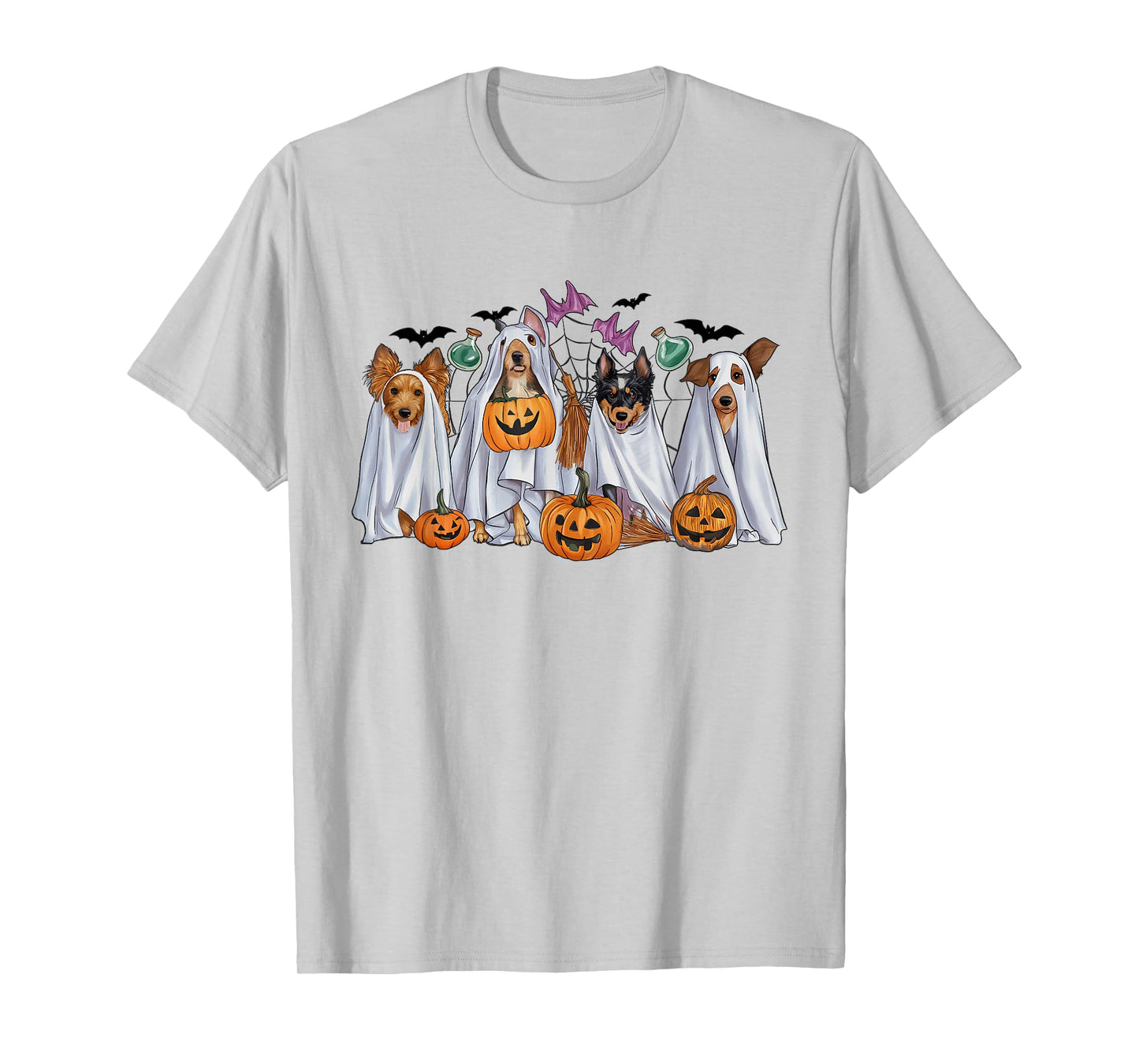 Halloween Boo Dogs Ghost Pumpkins Spooky Dog Lover Outfit T-Shirt