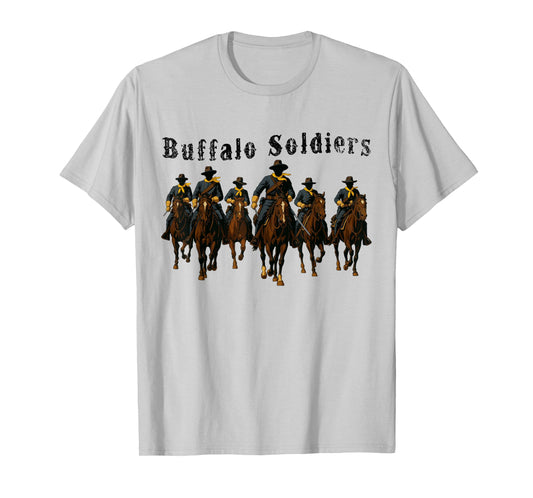 Buffalo Soldiers African American Black Military History T-Shirt