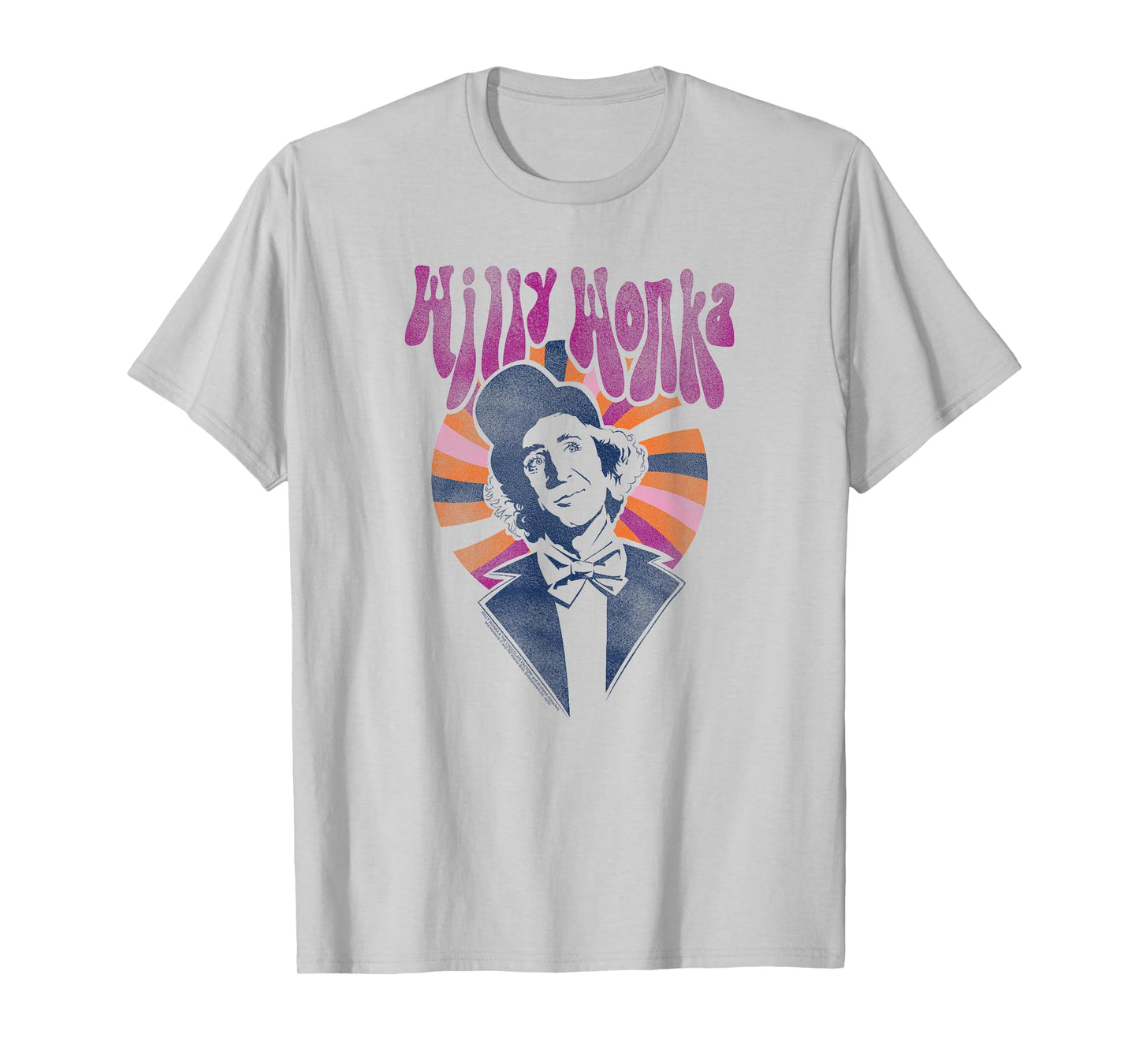 Willy Wonka and The Chocolate Factory Colorful Heart Movie T-Shirt
