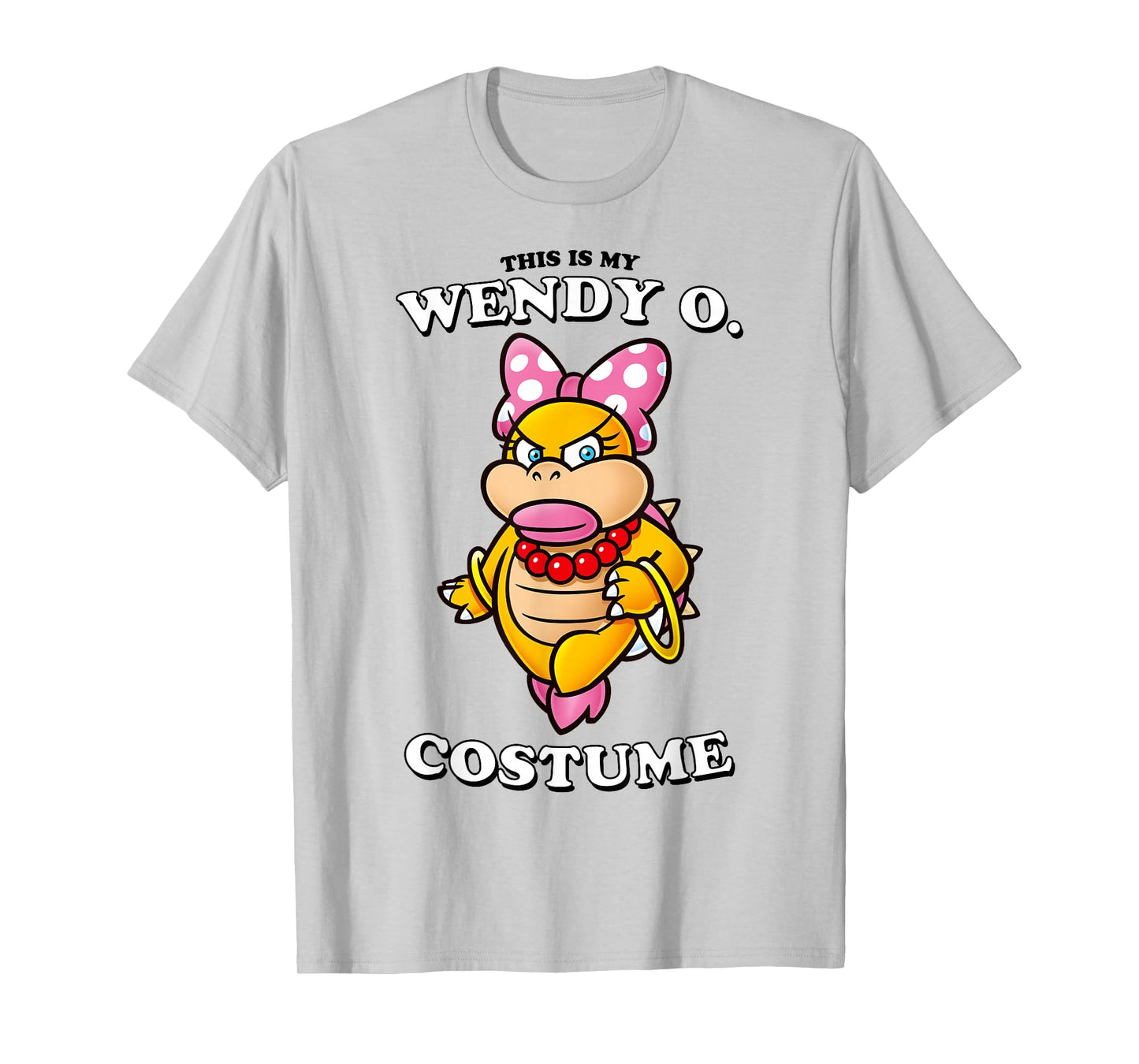 Super Mario Bros Halloween This Is My Wendy O. Costume T-Shirt