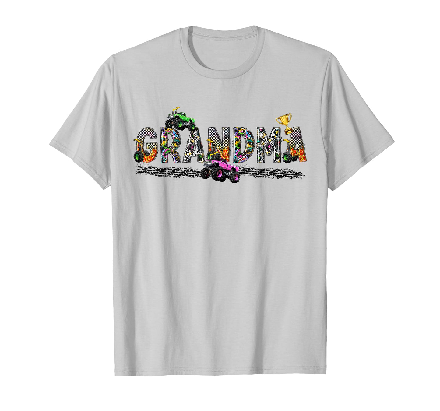 Grandma Of The Birthday Boy Monster Truck Birthday Squad T-Shirt