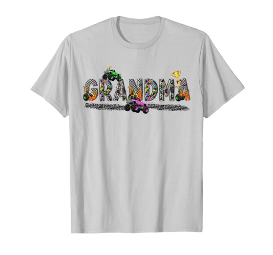 Grandma Of The Birthday Boy Monster Truck Birthday Squad T-Shirt