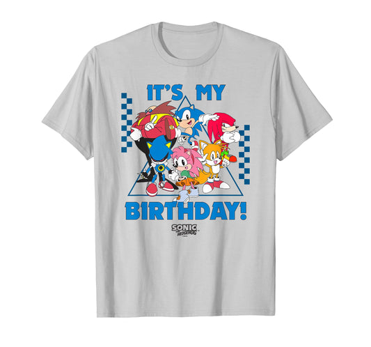 Sonic The Hedgehog Birthday It's My B-Day Group Shot T-Shirt