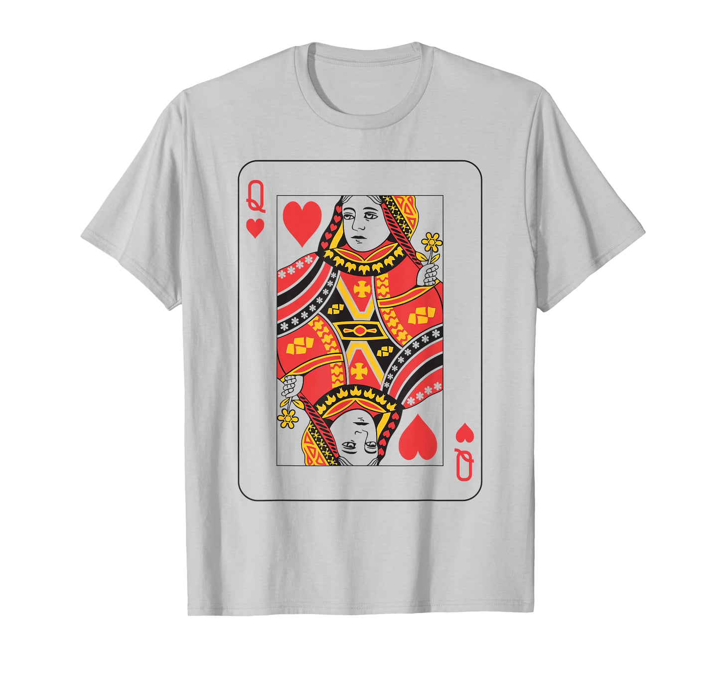Queen of Hearts | Deck of Cards Front and Back Group Costume T-Shirt