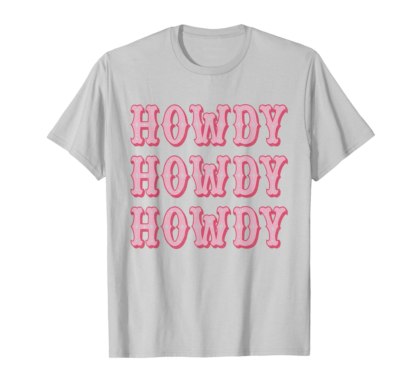 Vintage White Howdy Rodeo Western Country Southern Cowgirl T-Shirt