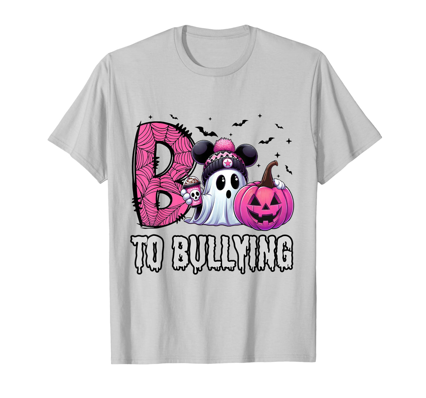 Boo to Bullying Ghost Pumpkin Orange Anti Bully Unity Day T-Shirt