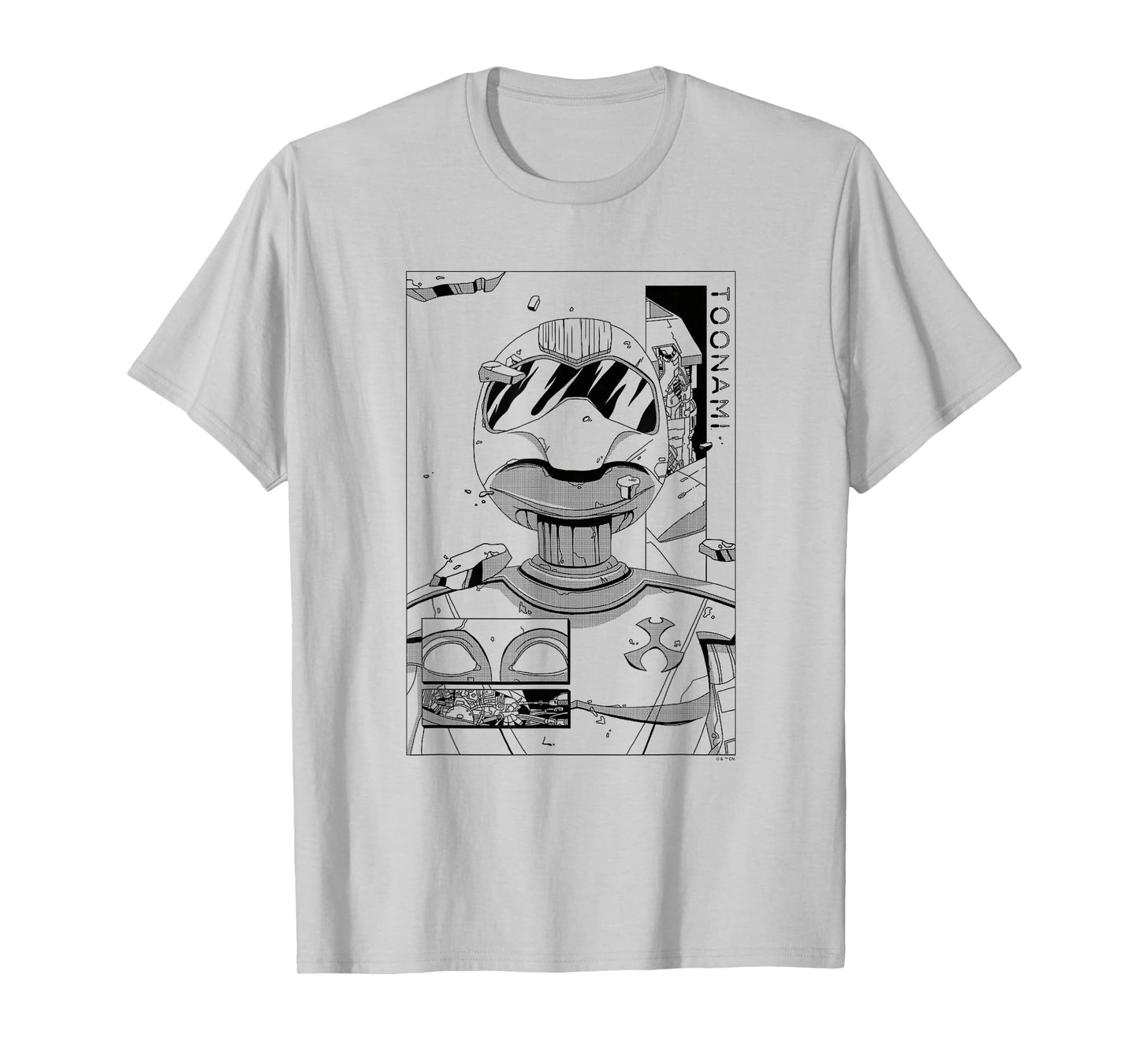 Toonami T.O.M. Manga Sketch Boxed Portrait T-Shirt