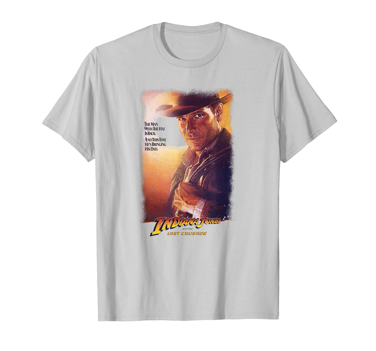 Indiana Jones and The Last Crusade Man with The Hat Poster T-Shirt