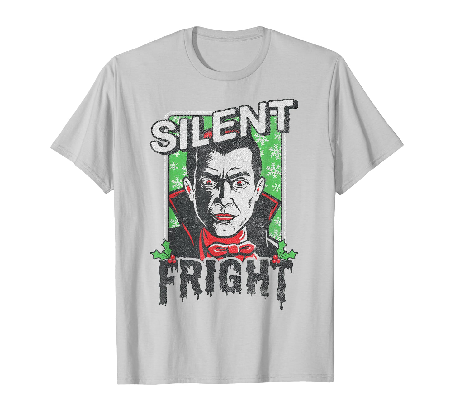 Universal Monsters Christmas Dracula Silent Fright T-Shirt