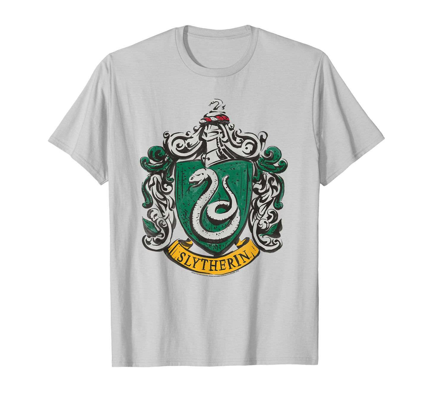 Harry Potter Drawn Slytherin Crest T-Shirt
