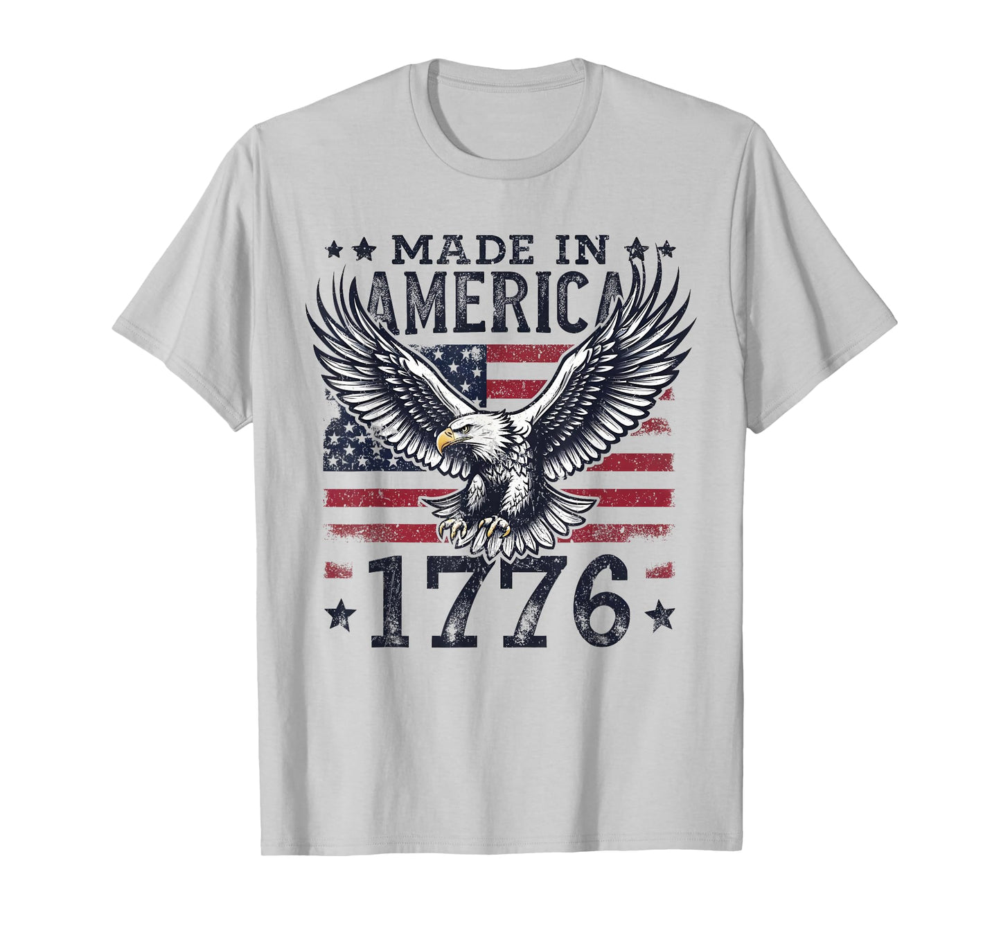 Made in America 1776 Eagle USA Patriotic 4th of July T-Shirt