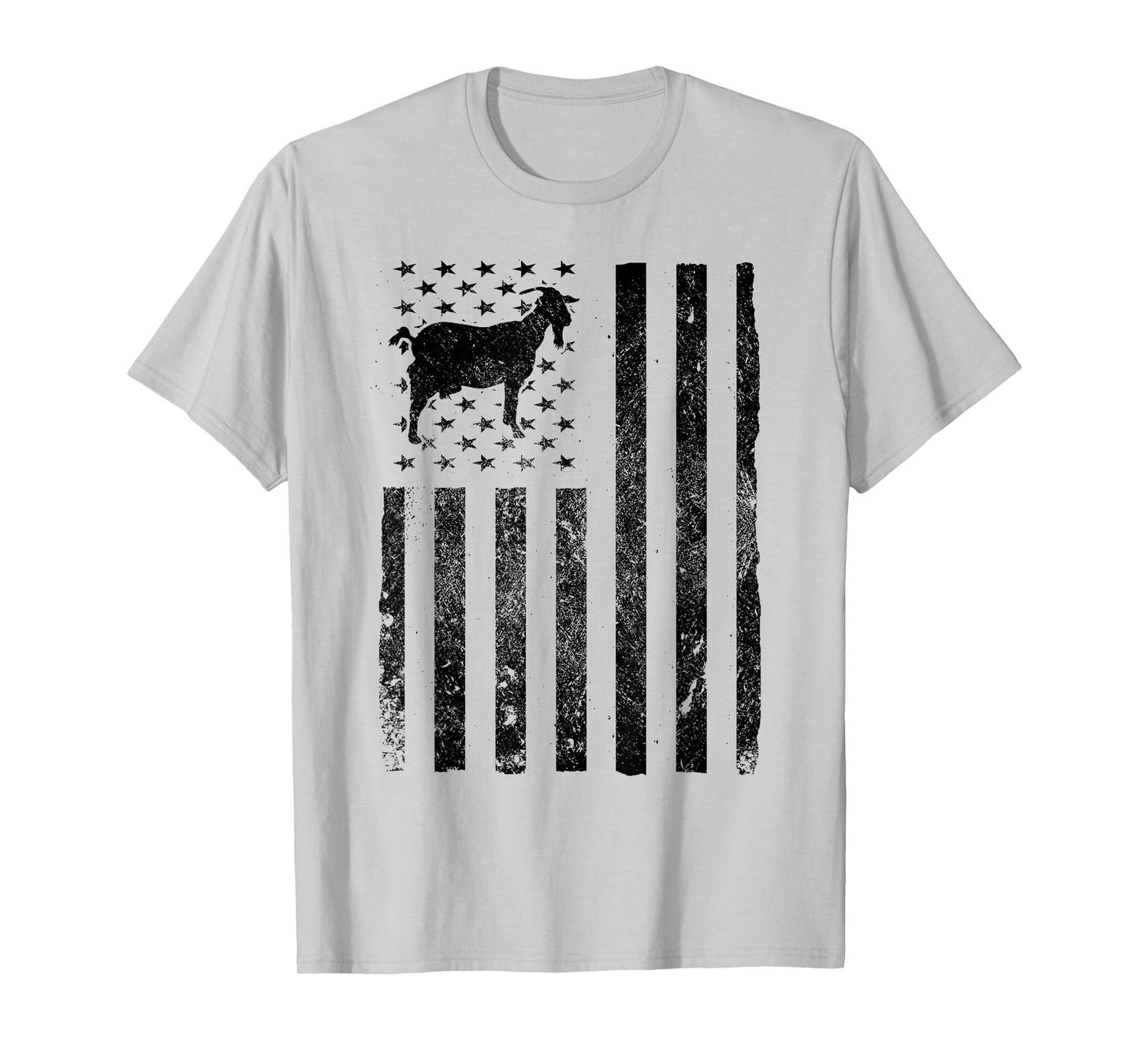 Goat Lover USA American Flag Funny Farmer T-Shirt