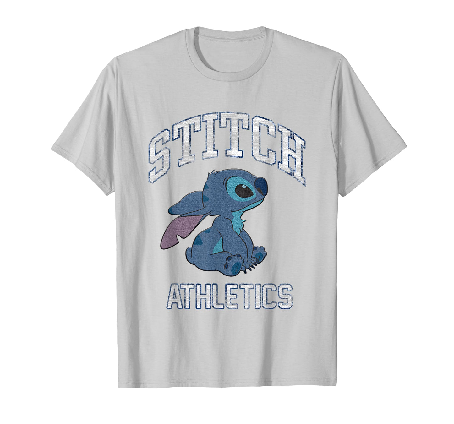 Disney Lilo & Stitch Stitch Athletics Distressed Logo T-Shirt