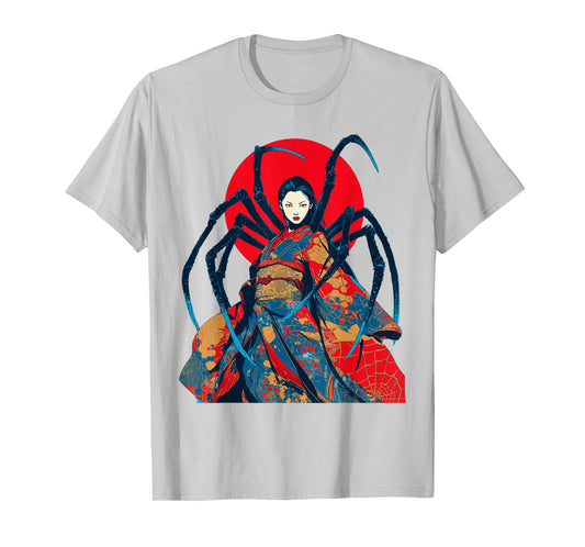 Woman Japanese Vintage Demon Jorogumo Spider Yokai Horror T-Shirt