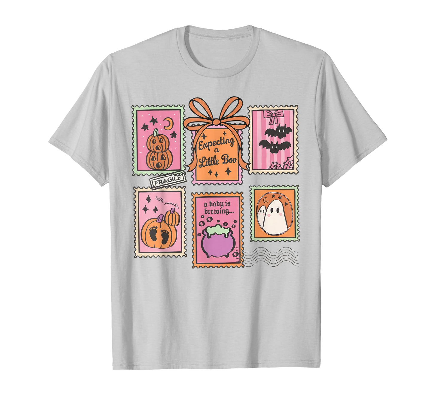 Halloween Pregnancy Announcement Funny Ghost Baby Shower T-Shirt