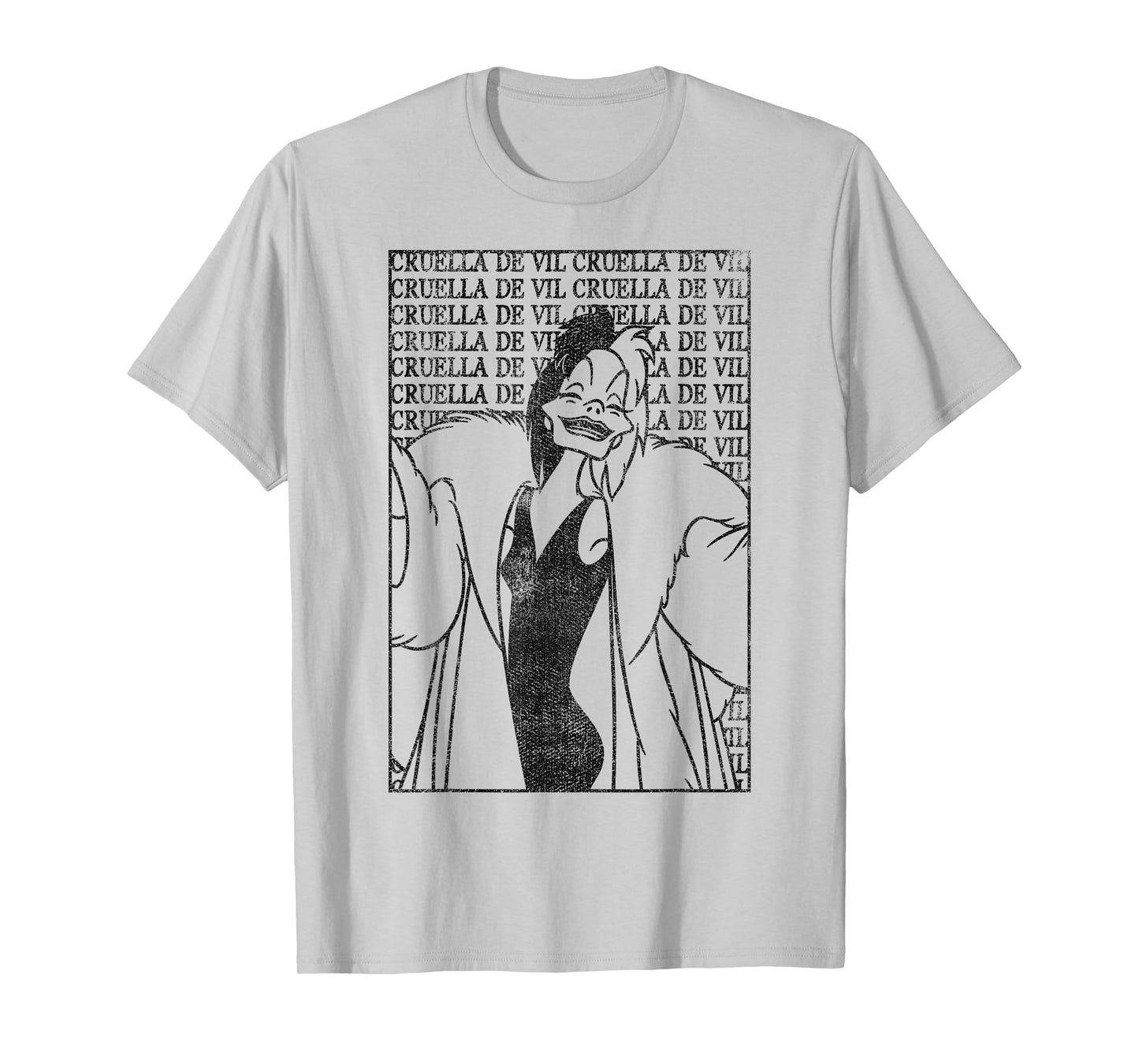 Disney Dalmatians Cruella Card Poster Graphic T-Shirt T-Shirt