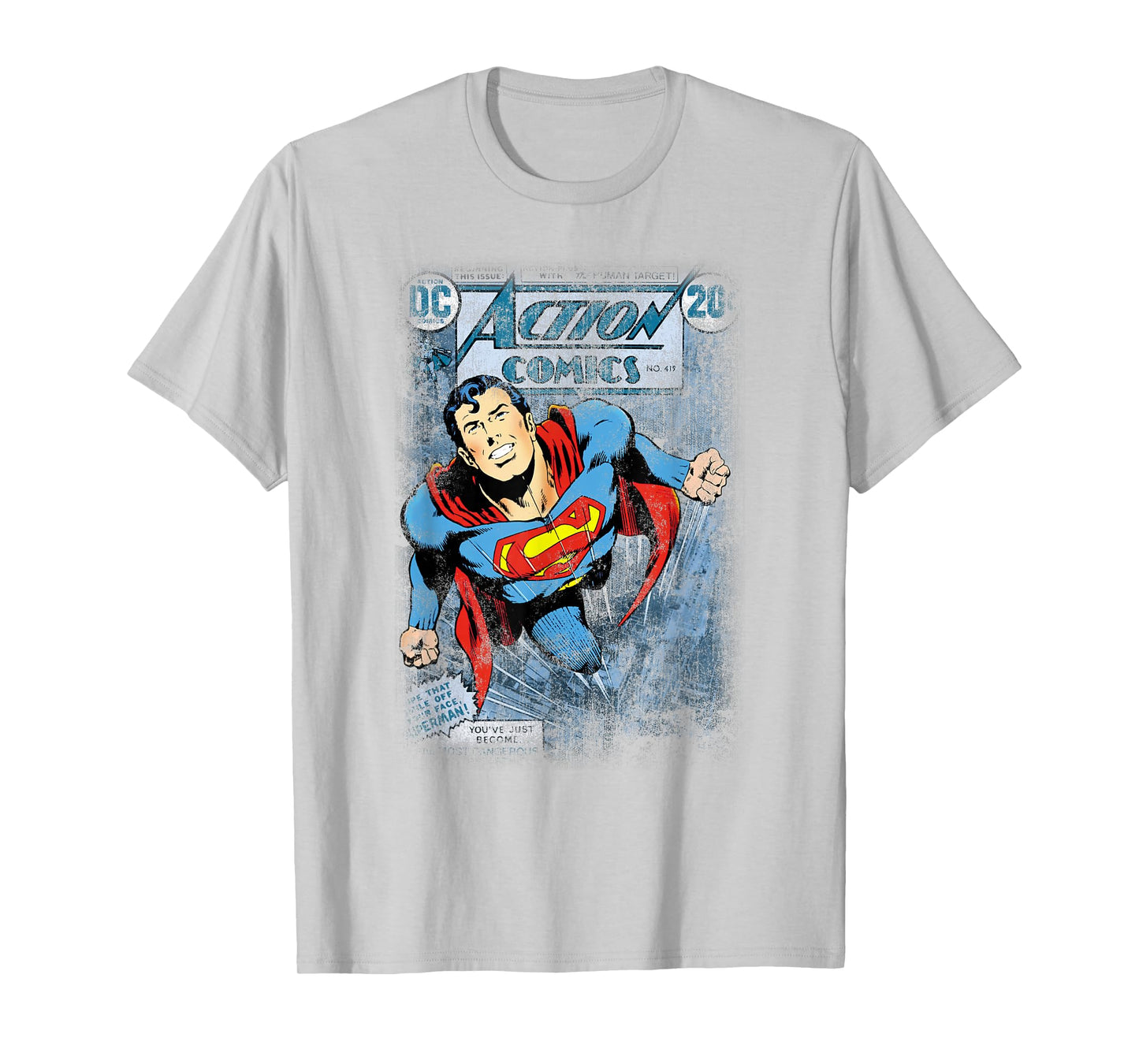Superman Action #419 Distress T Shirt T-Shirt