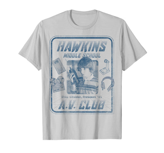 Netflix Stranger Things Mike Wheeler Hawkins A.V. Club T-Shirt