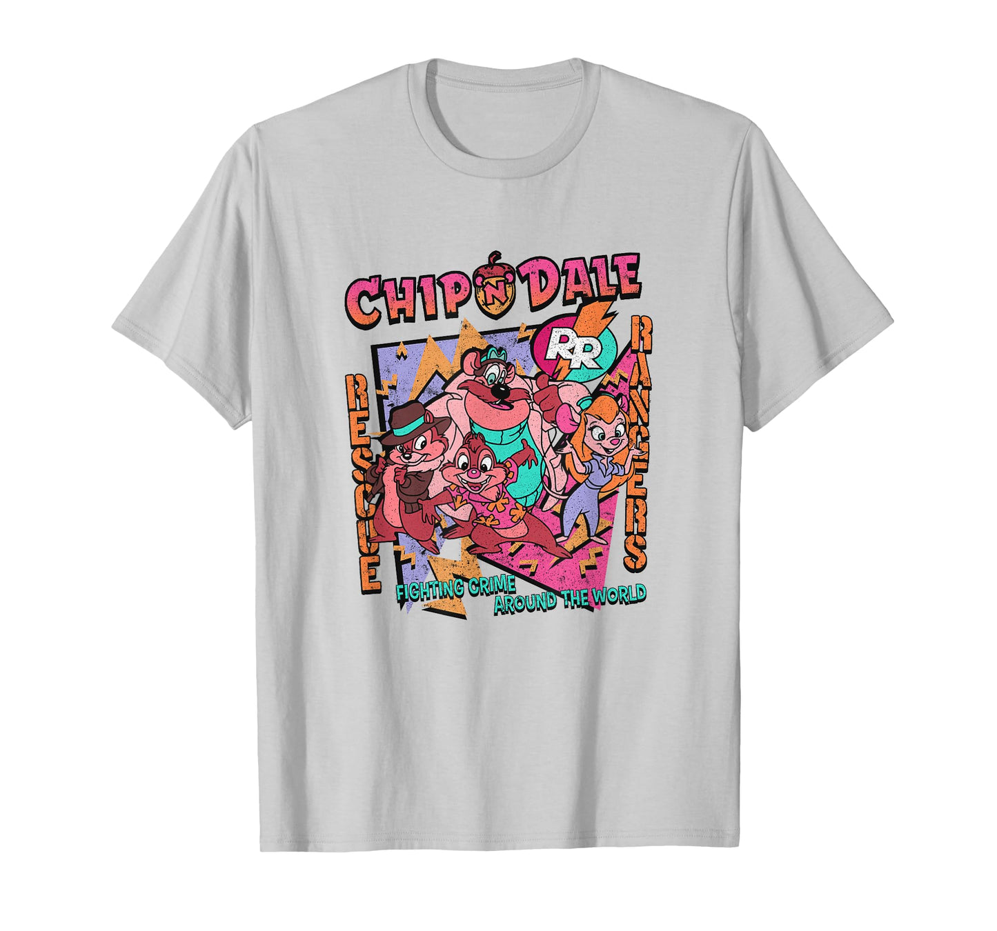 Disney Chip 'n' Dale Rescue Rangers Group Shot Retro Logo T-Shirt