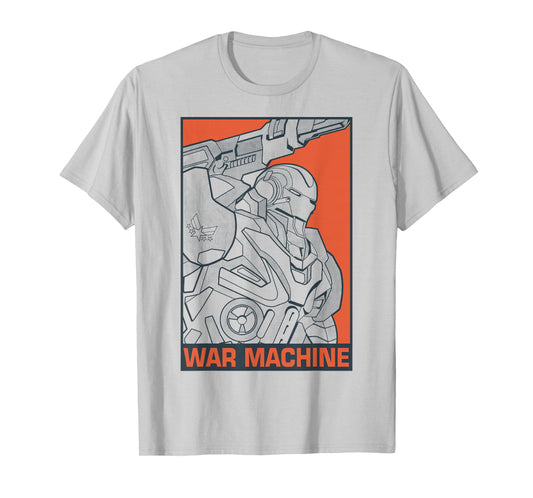 Marvel Avengers Endgame War Machine Pop Art Graphic T-Shirt T-Shirt