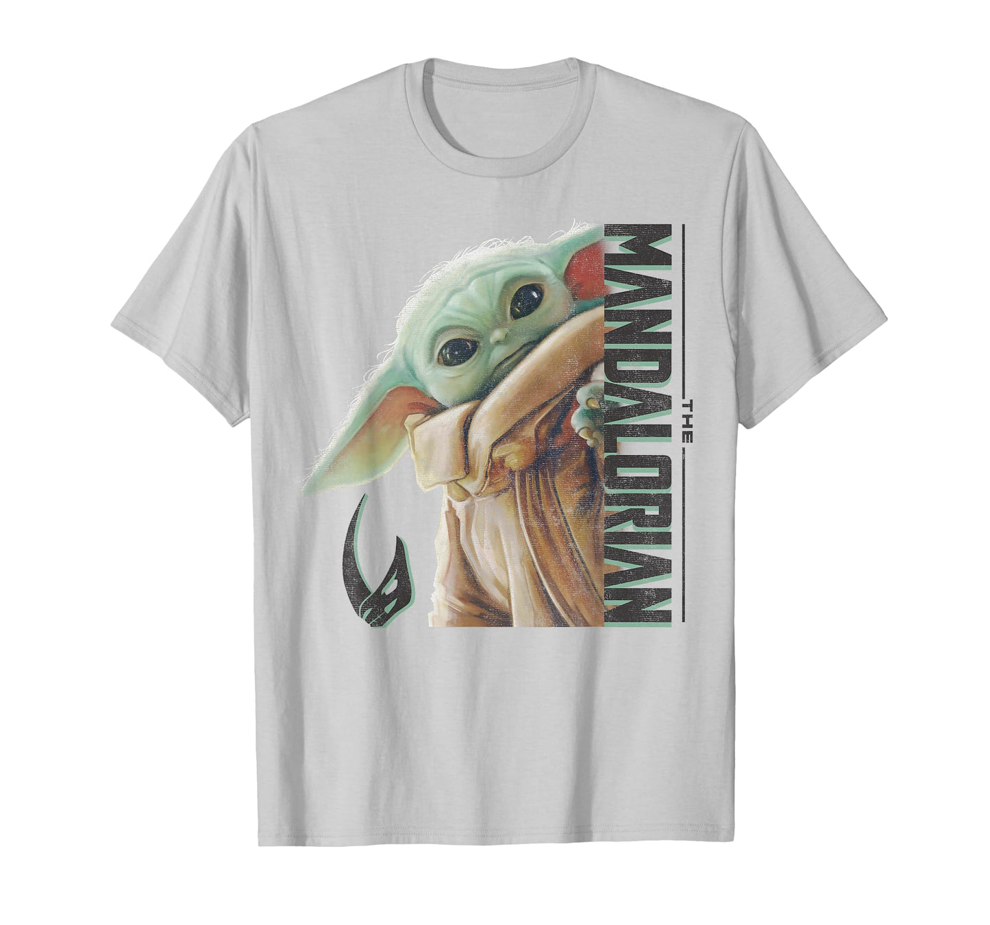 Star Wars: The Mandalorian Grogu Vertical Logo T-Shirt