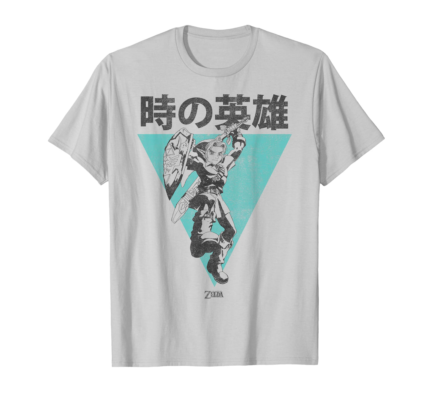 Nintendo Legend Of Zelda Link Kanji Triangle Poster T-Shirt