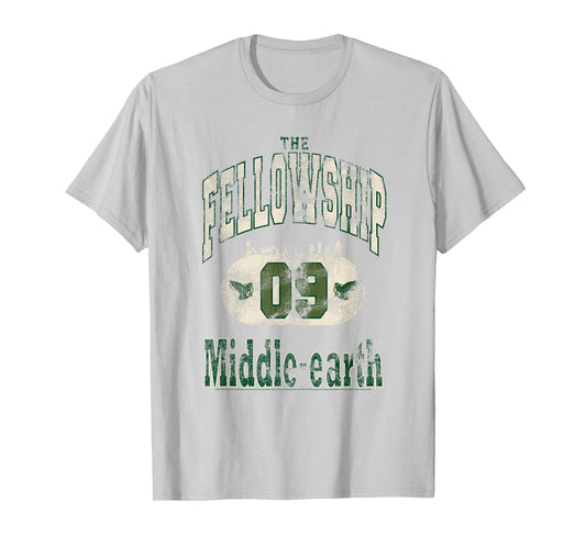 Lord of The Rings The Fellowship Varsity Middle Earth T-Shirt