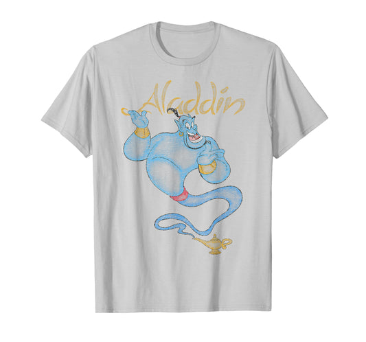 Disney Aladdin Distressed Genie Floating T-Shirt