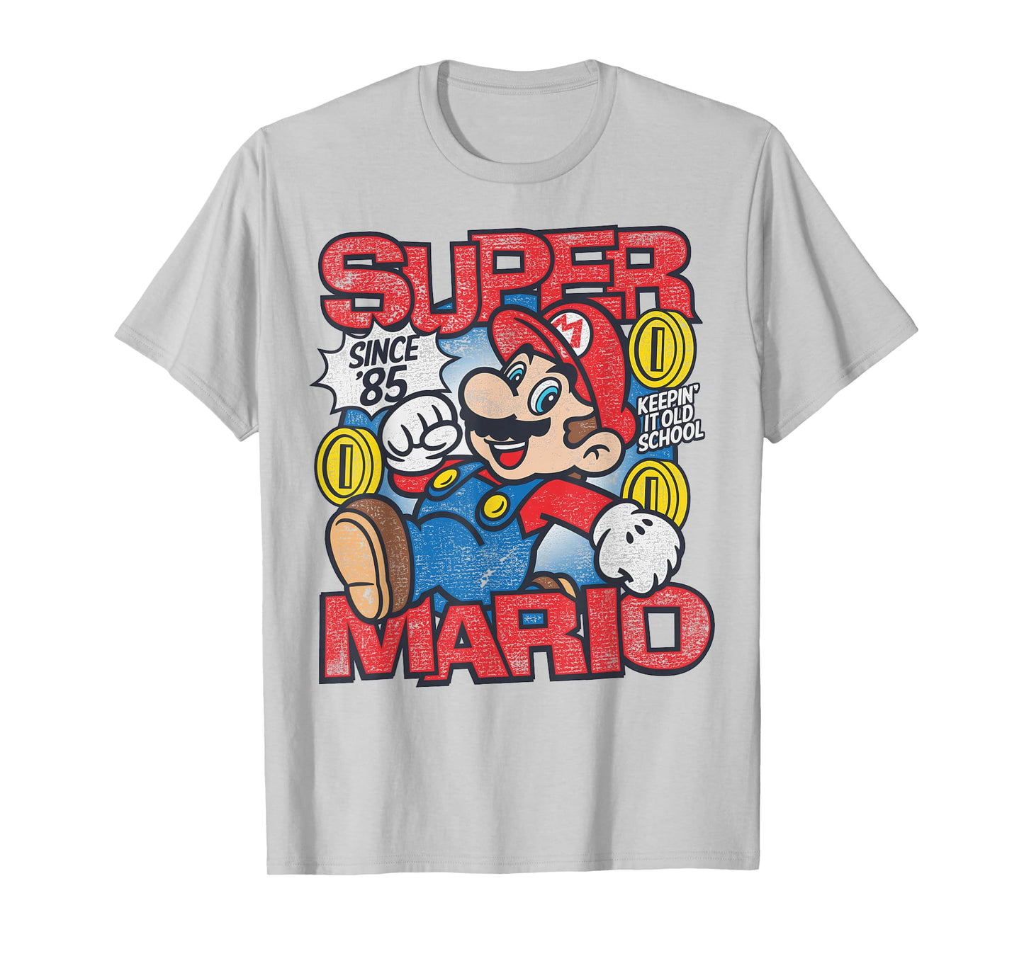 Super Mario Bros Mushroom Kingdom Since '85 Vintage T-Shirt
