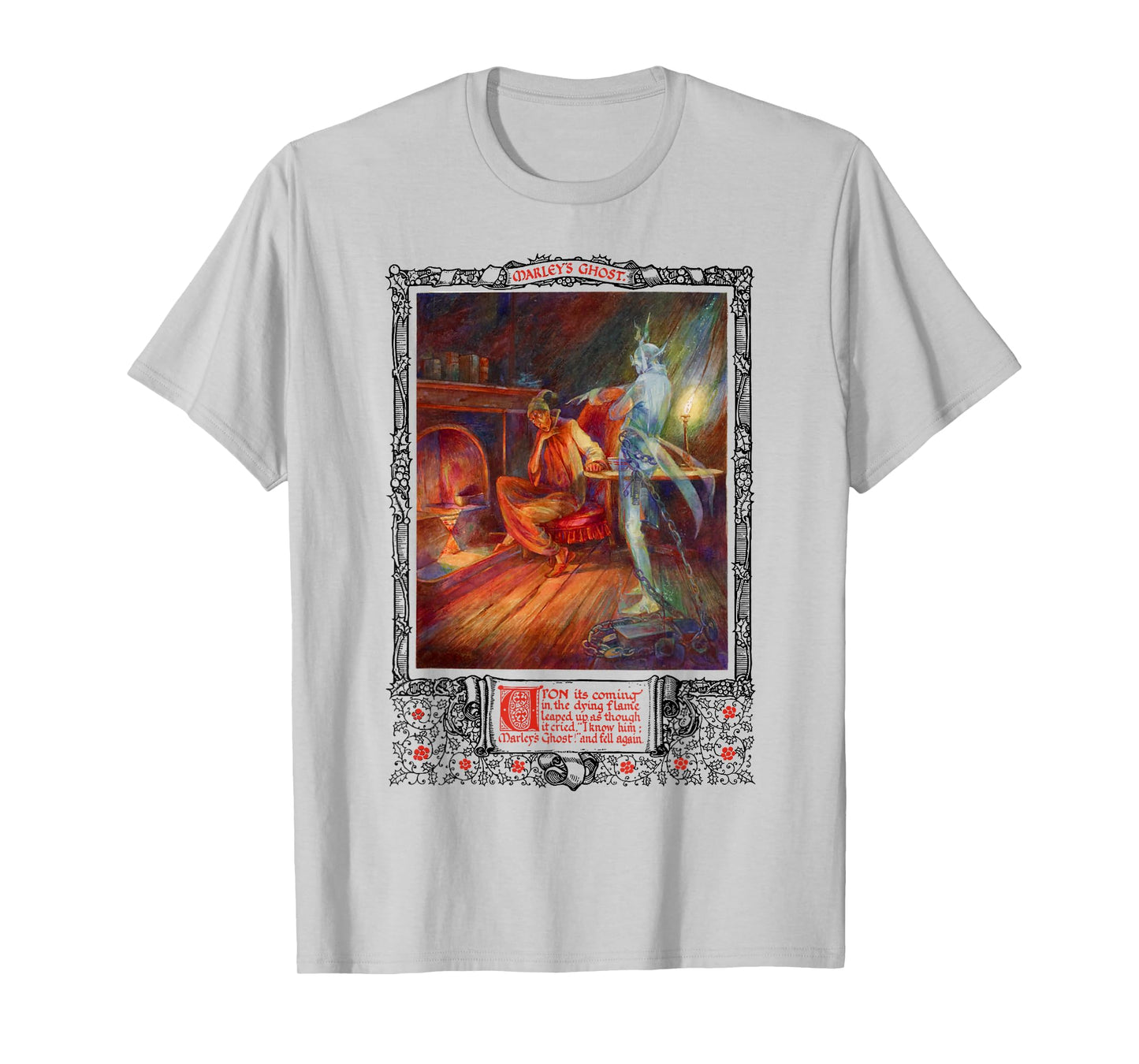 Bah Humbug Scrooge A Christmas Carol Jacob Marley Ghost T-Shirt