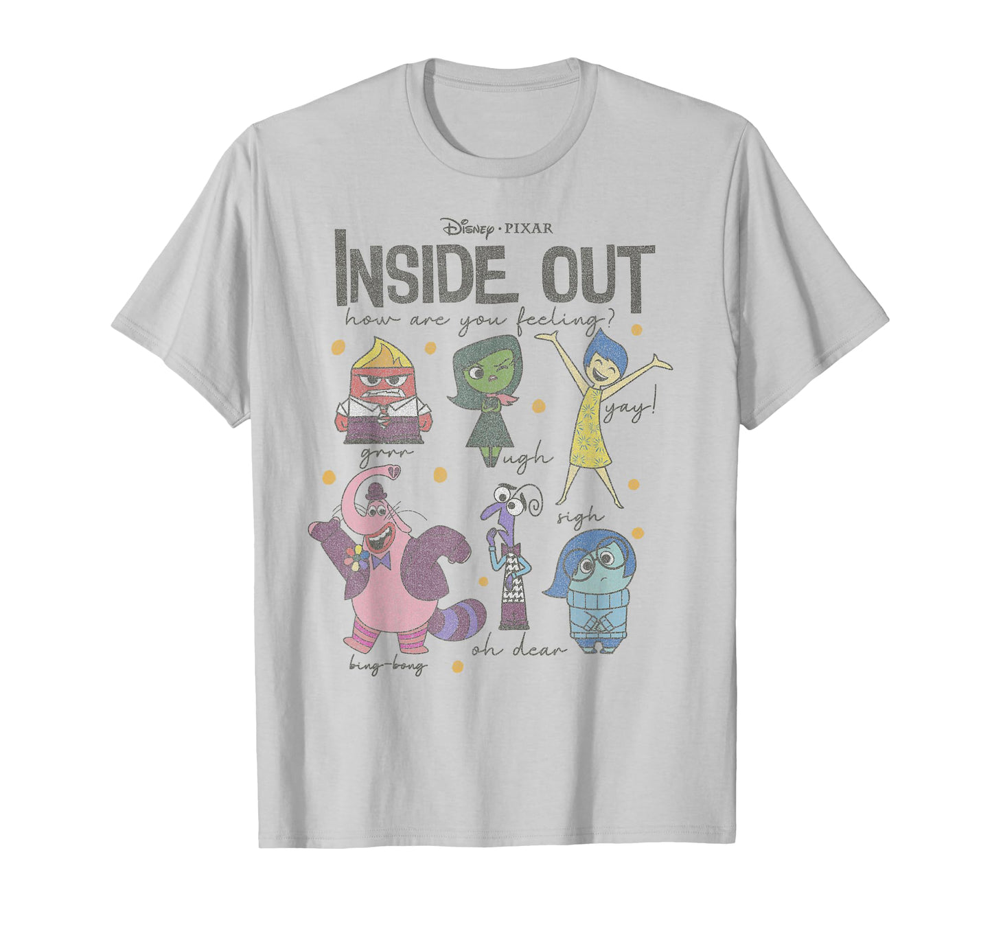 Disney Pixar Inside Out How are You Feeling Group Shot T-Shirt
