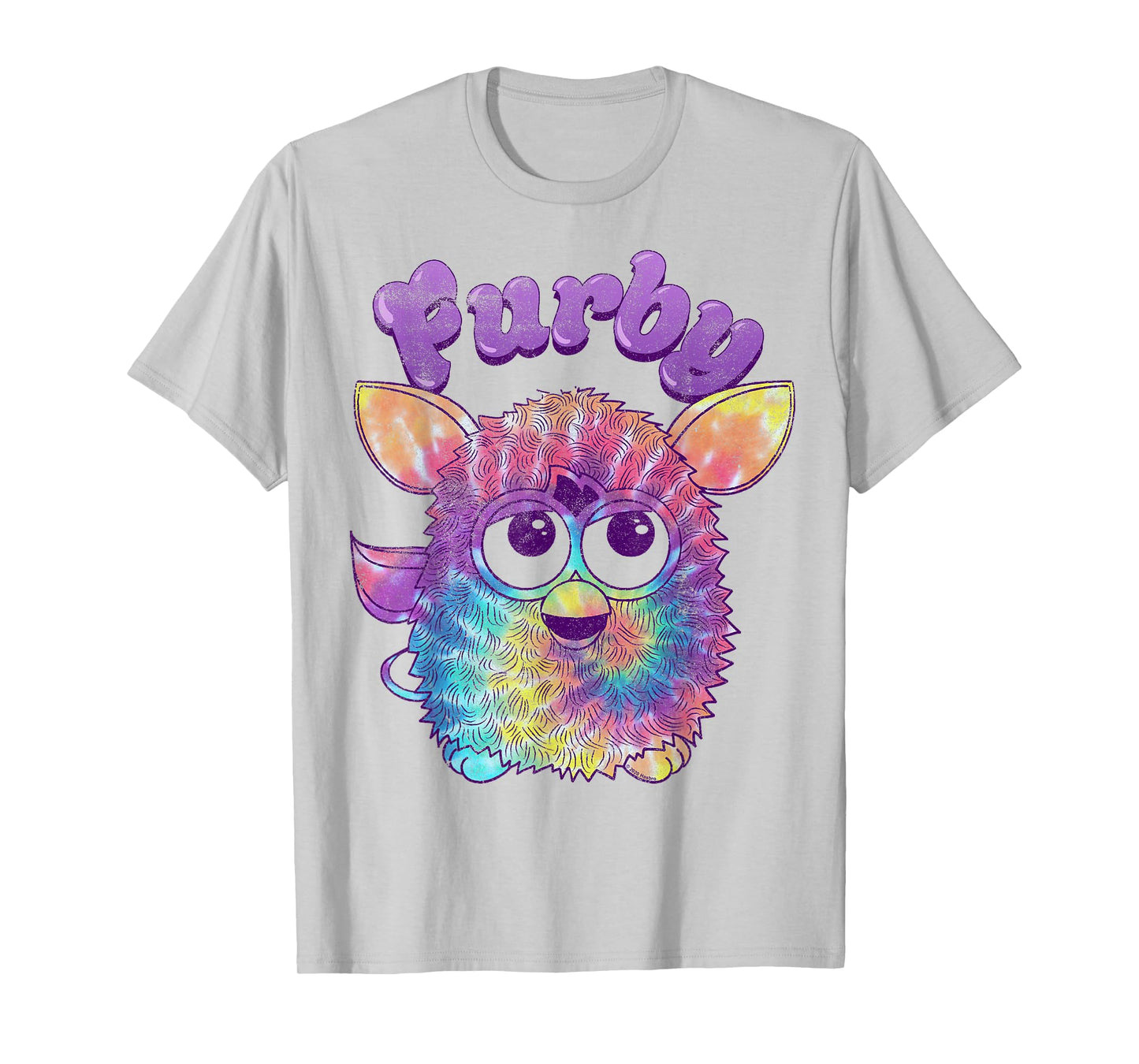 Furby Tie Dyed Cute Portrait Logo T-Shirt