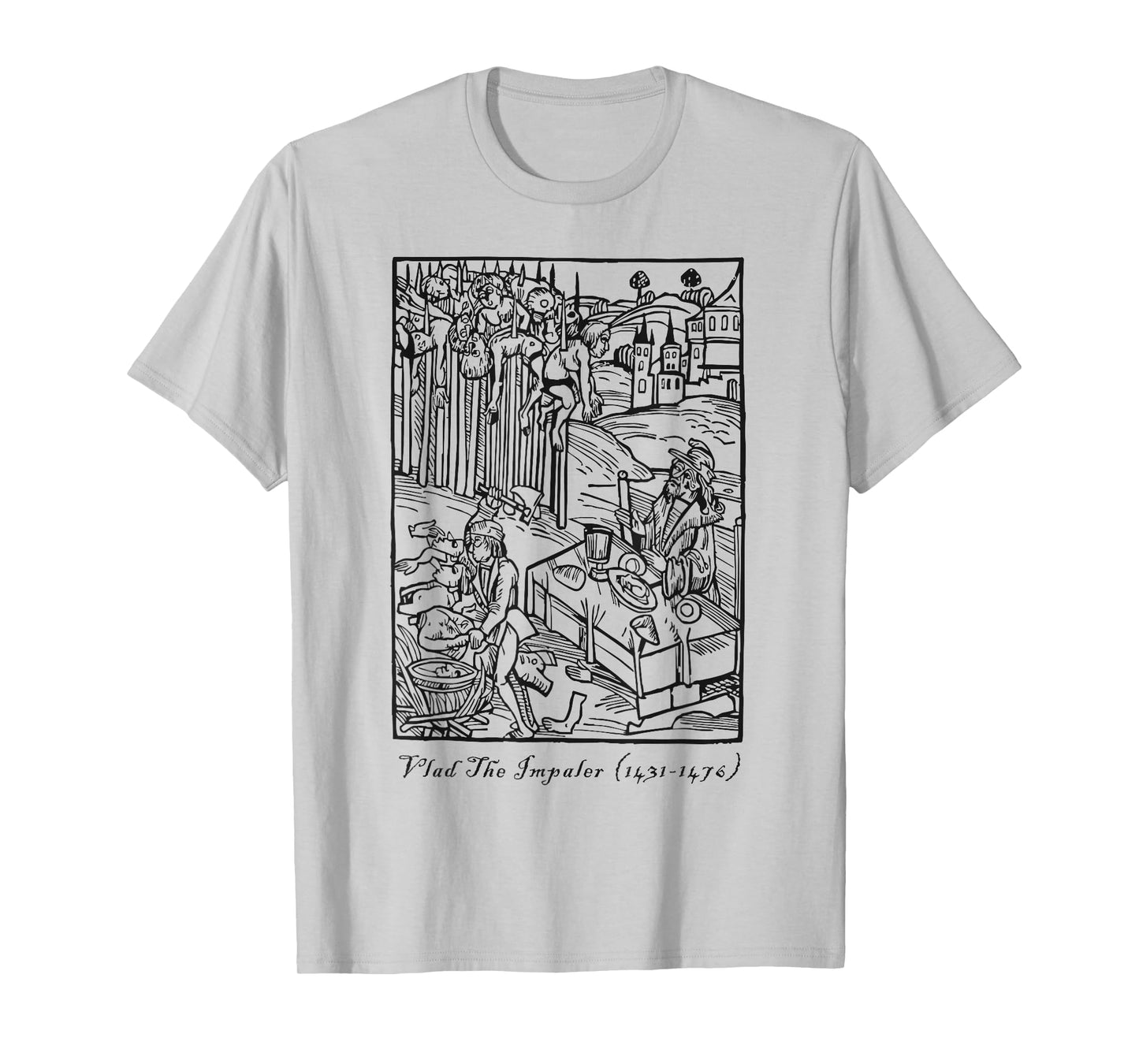 Vlad The Impaler T-Shirt Vamipire Tepes Dracula Tee Gift T-Shirt