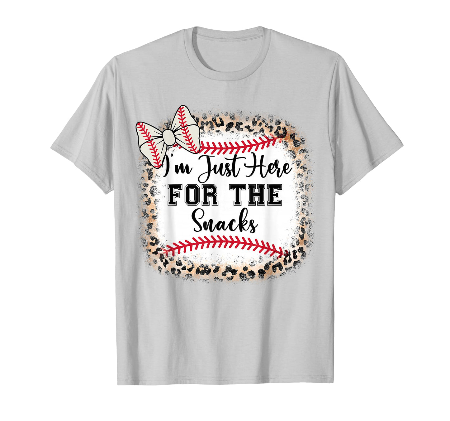 Girl I'm Just Here For Snacks Baseball Sister Toddler Youth T-Shirt