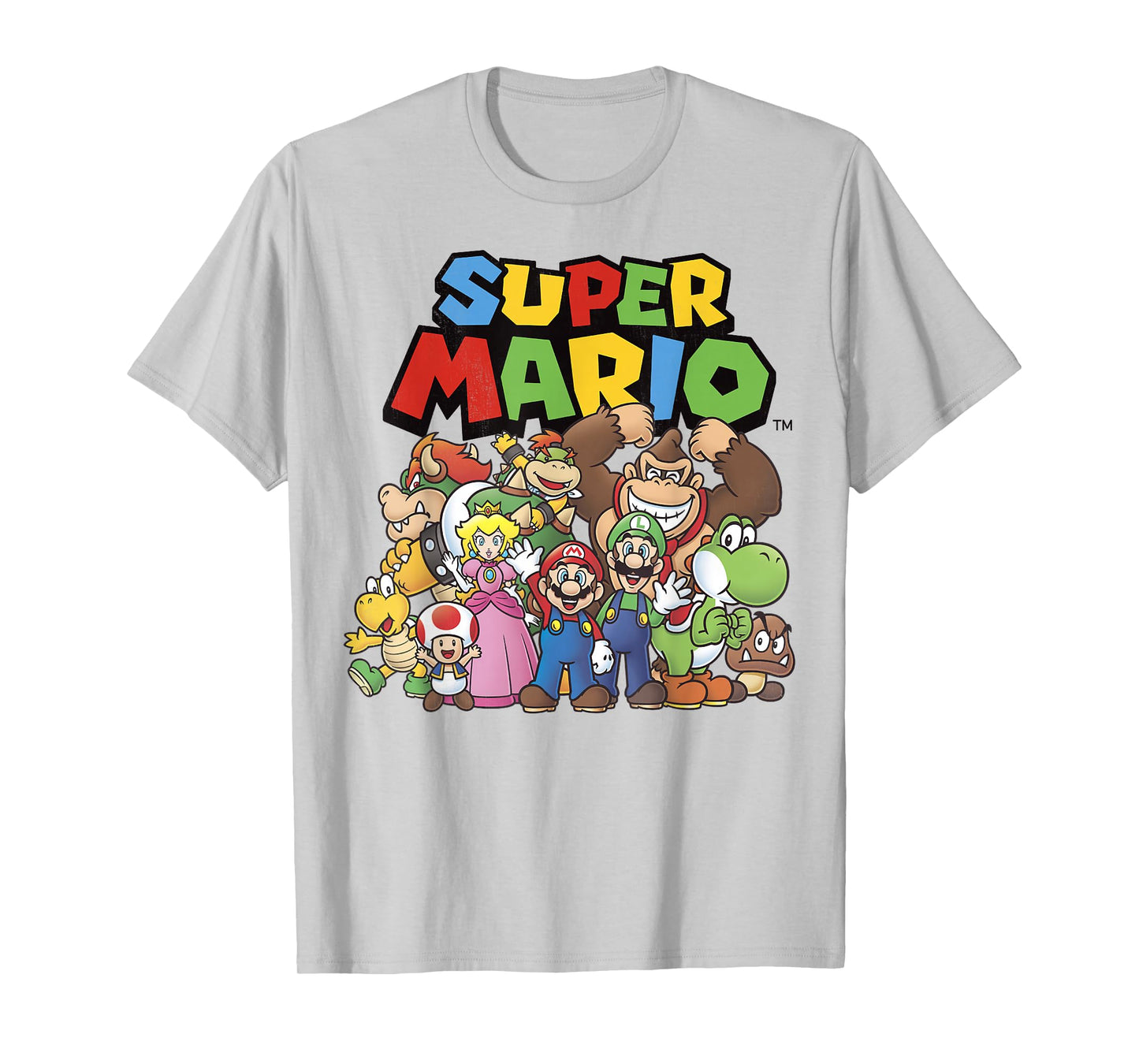Super Mario Full Cast Group Shot Classic Graphic T-Shirt T-Shirt