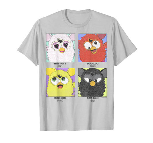 Furby Different Emotions Vintage Box Up T-Shirt