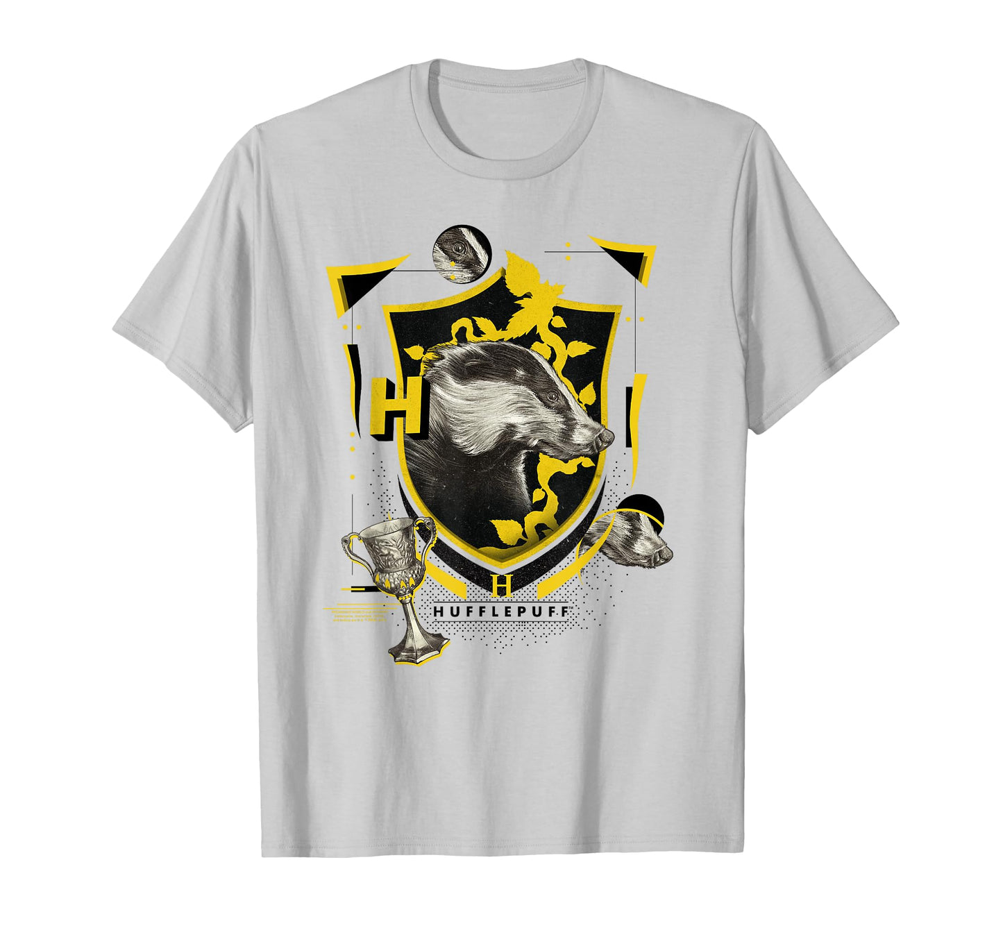 Harry Potter Hufflepuff Shield Realistic Badger T-Shirt