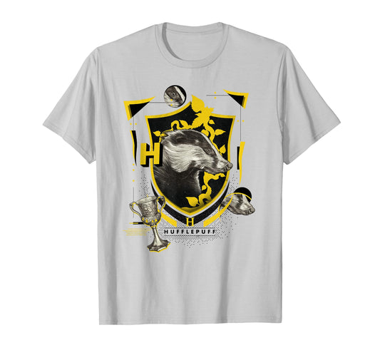 Harry Potter Hufflepuff Shield Realistic Badger T-Shirt