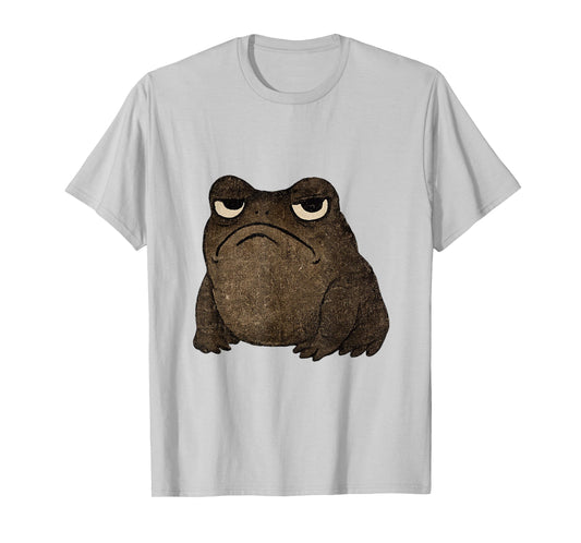 Grumpy Frog Japanese Art Cute Cottagecore Graphic Frog T-Shirt