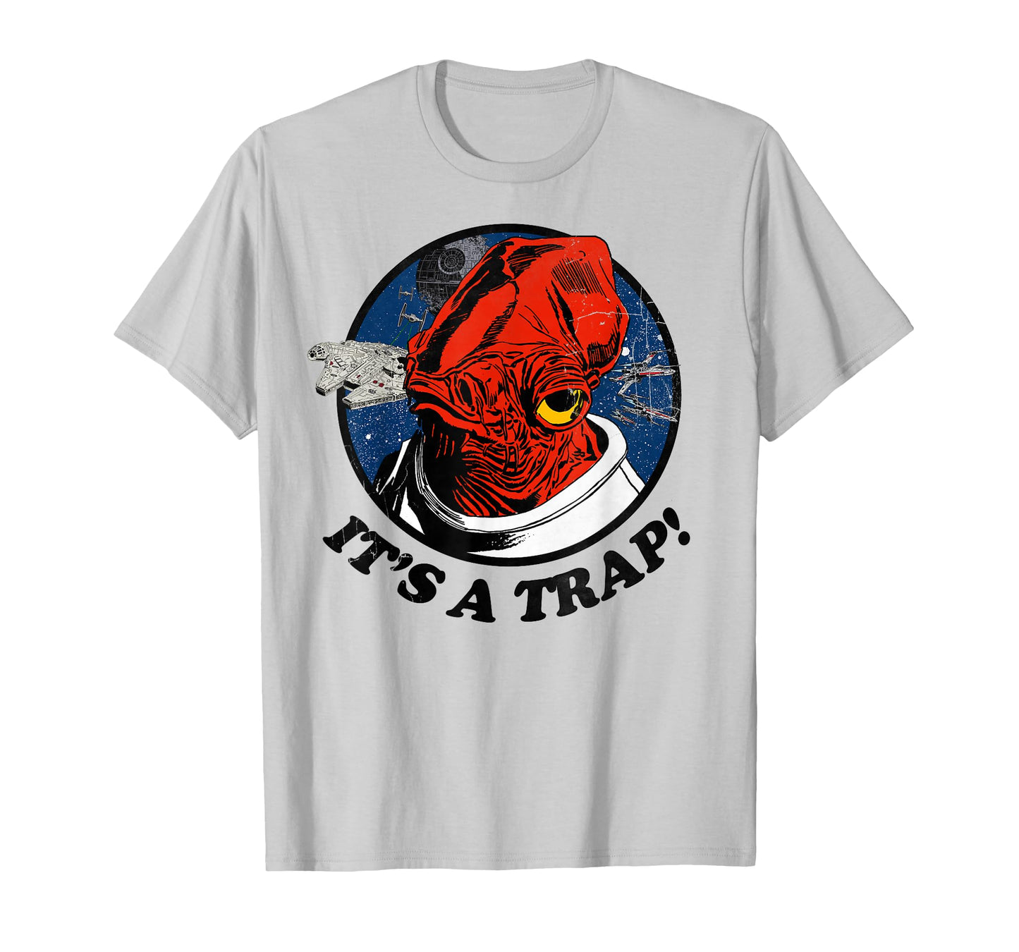 Star Wars Admiral Ackbar Falcon IT'S A TRAP! Graphic T-Shirt T-Shirt