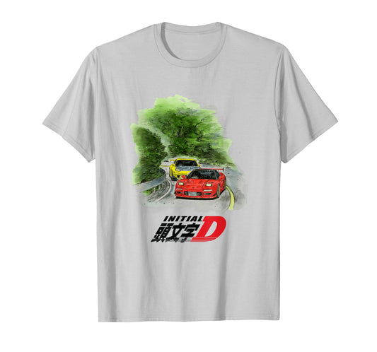 Initial D Manga Watercolor Cars Racing T-Shirt