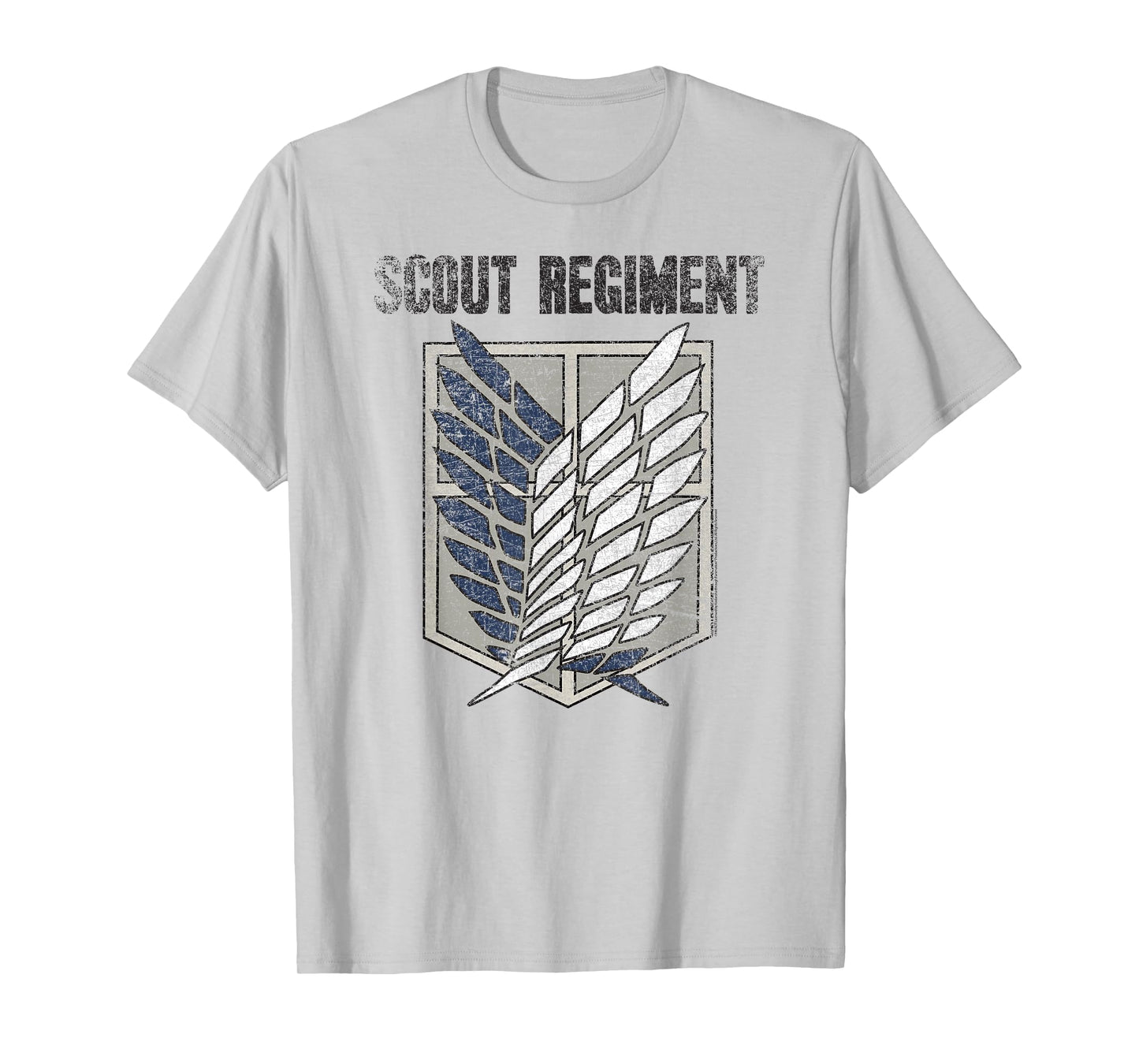 Ripple Junction Attack on Titan Distressed Survey Corps Emblem AOT Anime Unisex-Adults T-Shirt