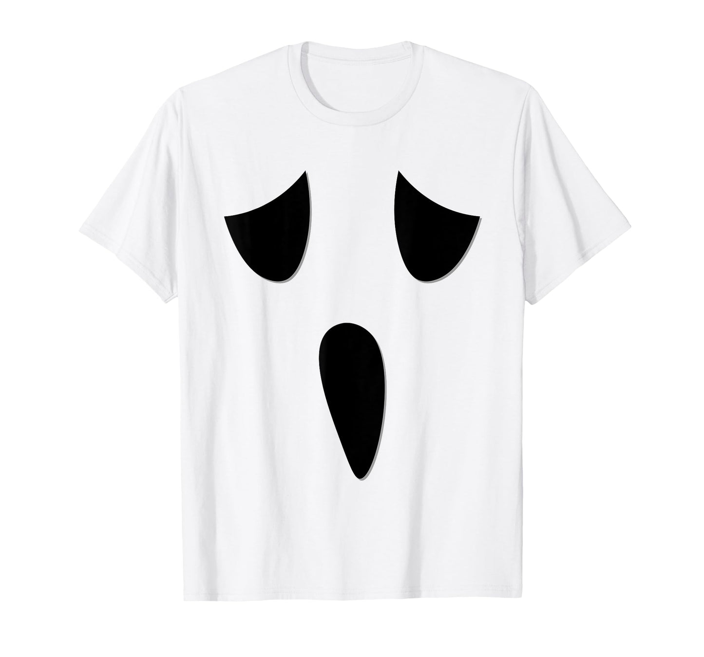 Ghost Face Costume Funny Kids Halloween Outfit Ghoul Face T-Shirt