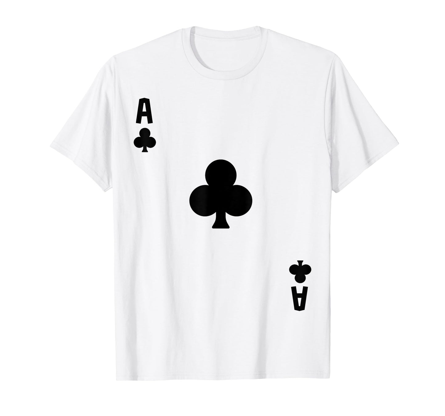 Ace of Clubs Cards Deck Halloween Costume T-Shirt