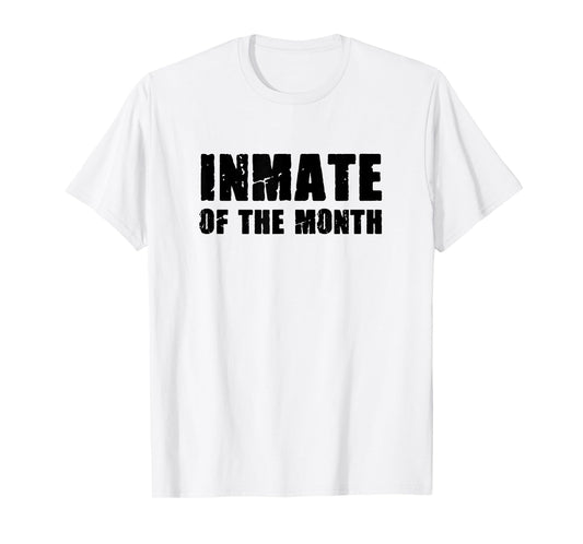 Prisoner Costume Prison Inmate of the Month County Jail T-Shirt