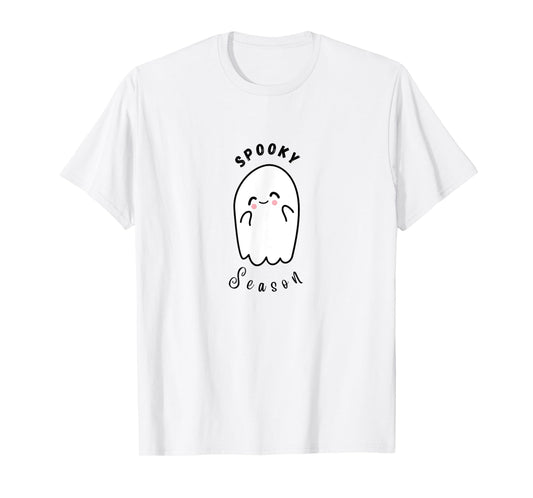 Cute Spooky Season Ghost Halloween T-Shirt