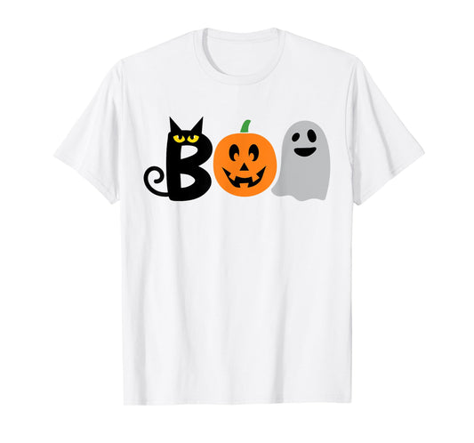 Funny Halloween Shirt. BOO Pumpkins Boys Girls Kids Costume T-Shirt