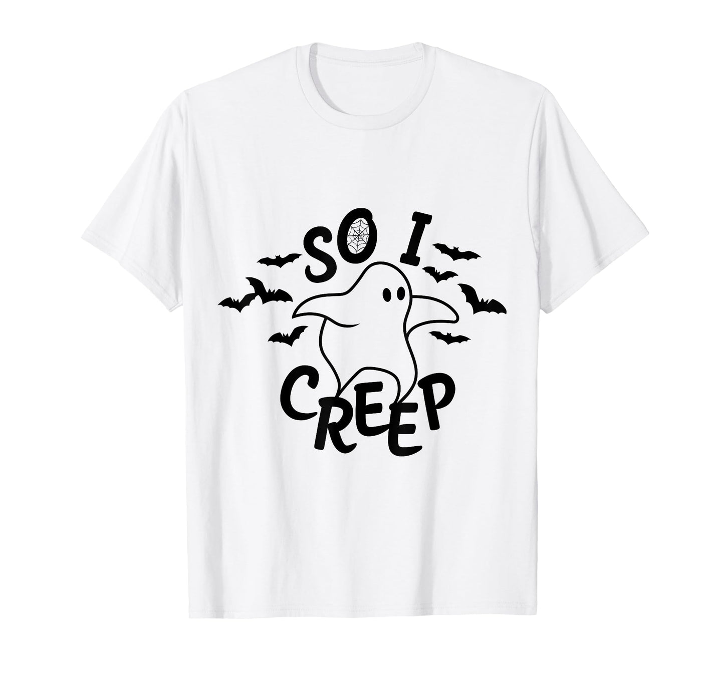 So I Creep Halloween Shirt Funny Ghost Cute Spooky Season T-Shirt