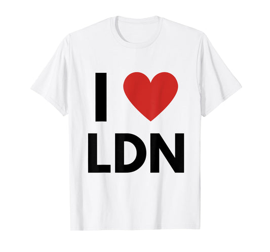 I Love LDN Heart London Love Fan Apparel T-Shirt